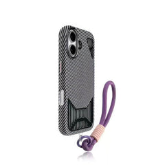 Leather Shock Proof Heat Dissipation Patterned iPhone Case iPhone 11 / Lavender