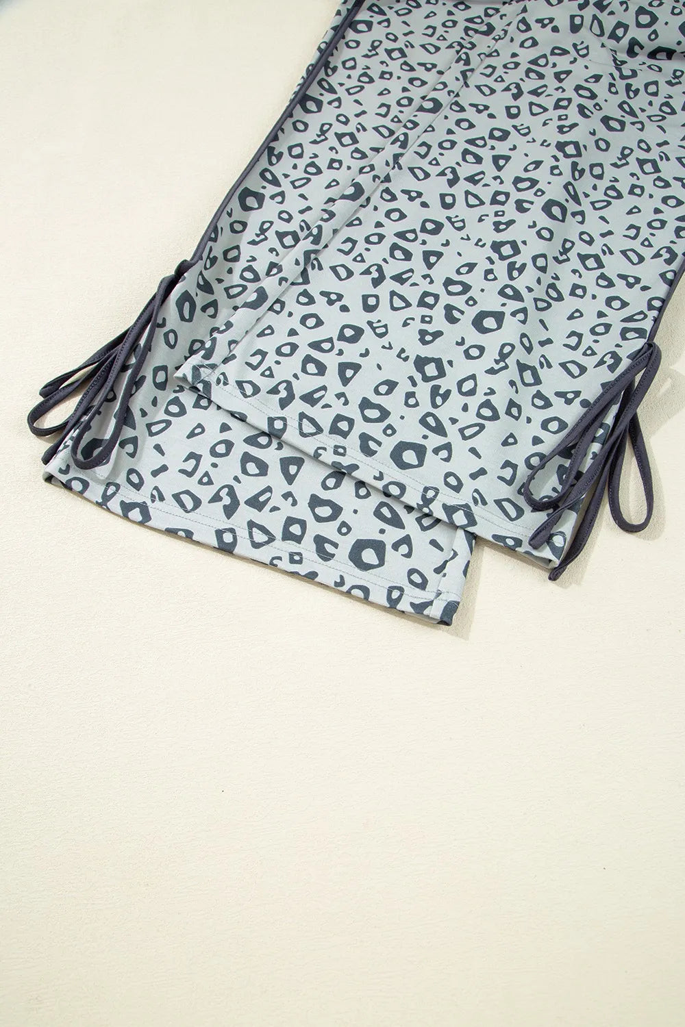 Leopard High Waist Side Bow Pants