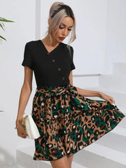 Leopard Short Sleeve Dress