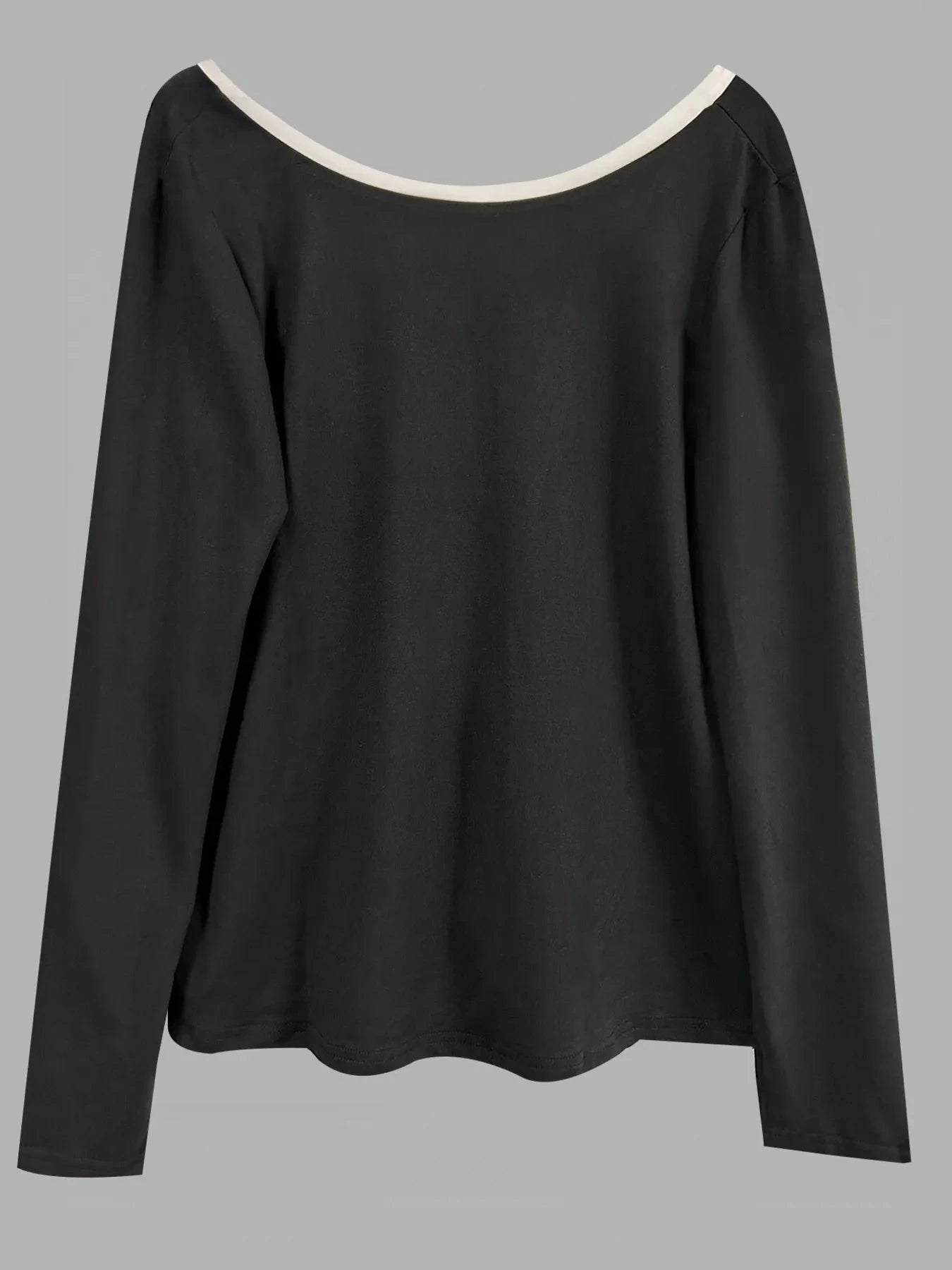 Long Sleeve Bow Tie Back T-Shirt