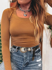 Long Sleeve Crop T-Shirt