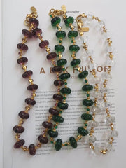 Luxury Czech Glass Vintage Beaded Genève Necklace