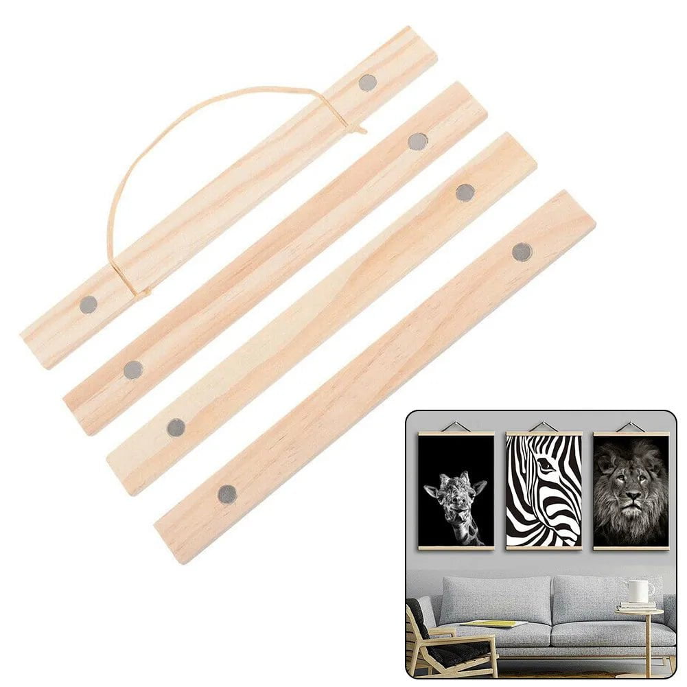 Magnetic Pine Wood Frame: 21cm-51cm for Photos and Posters