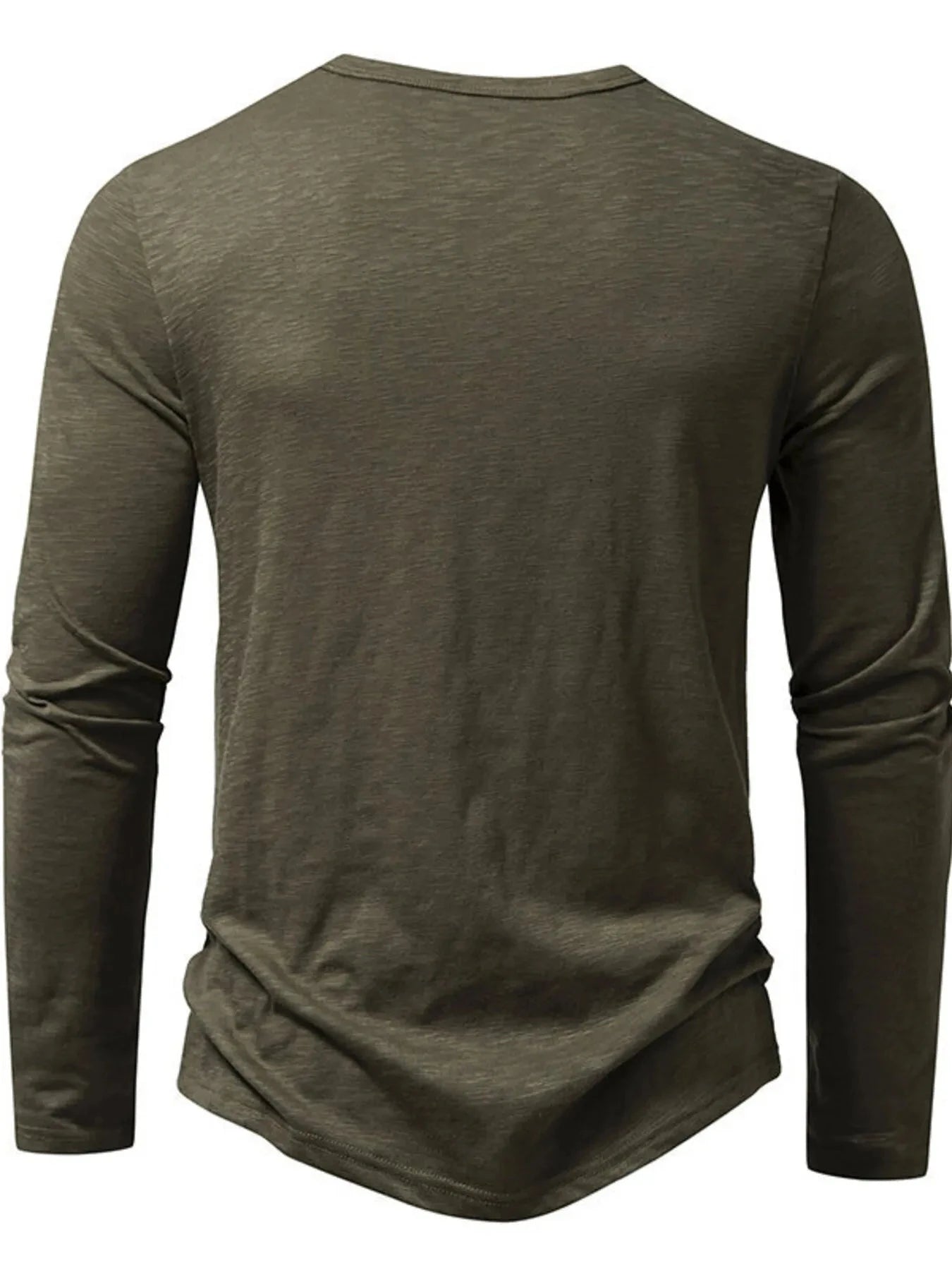 Men's Button Detail Long Sleeve T-Shirt