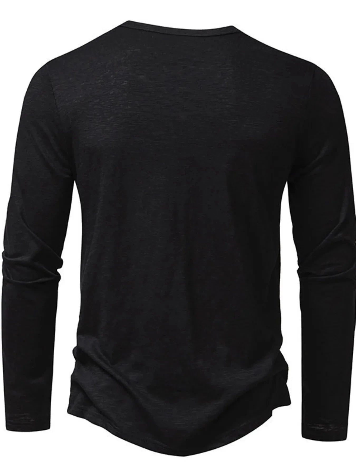 Men's Button Detail Long Sleeve T-Shirt