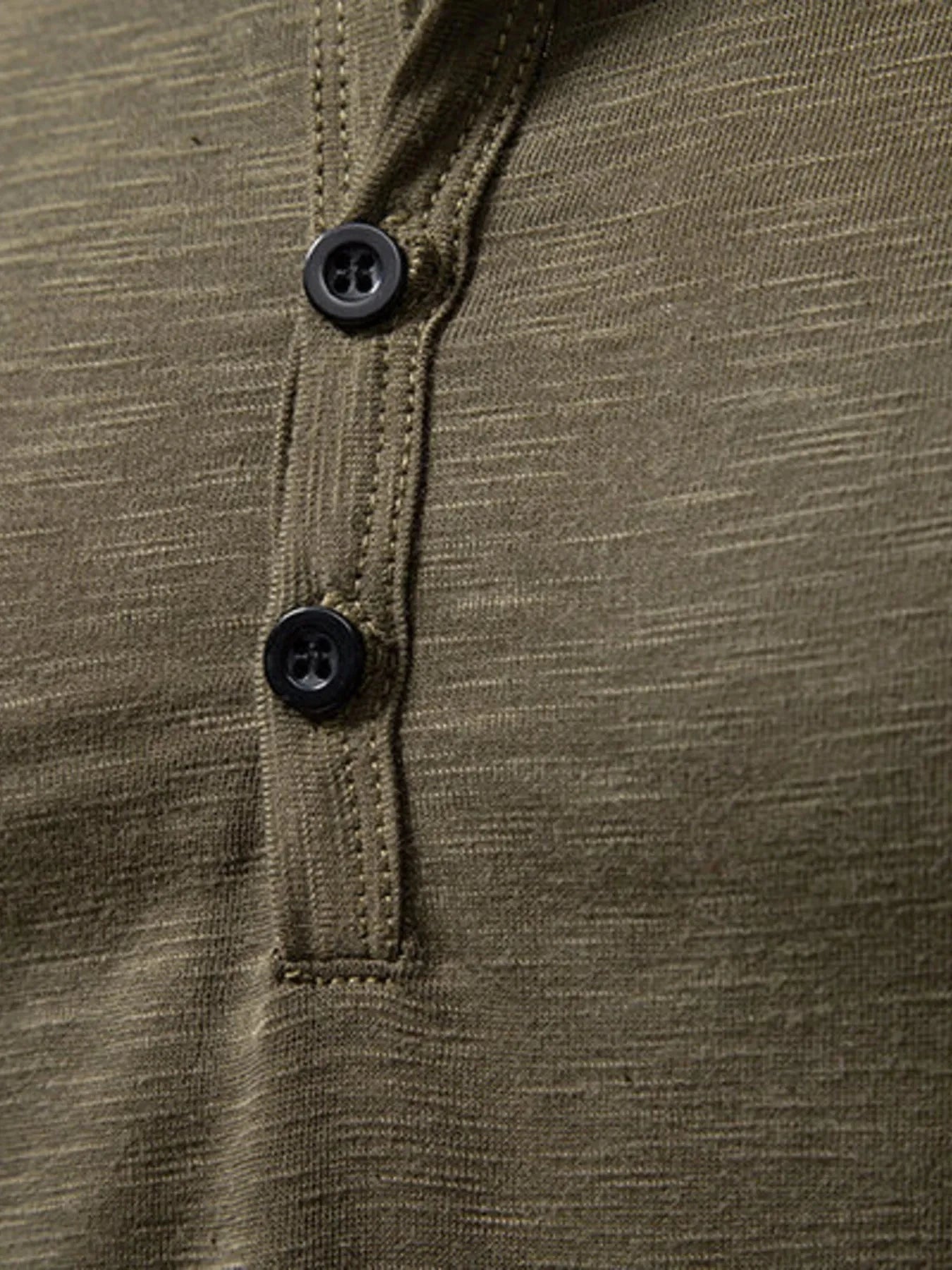 Men's Button Detail Long Sleeve T-Shirt
