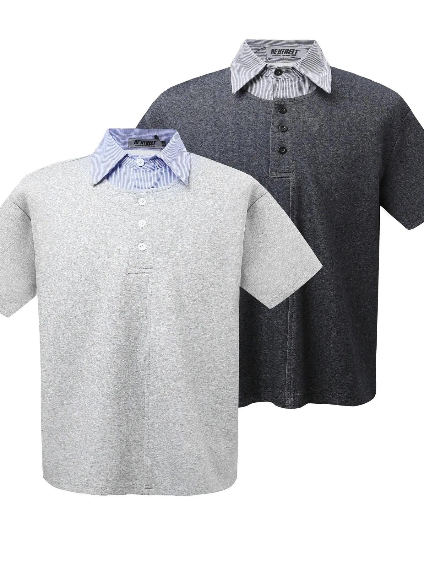 Men's Button Detail Short Sleeve Polo