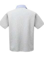 Men's Button Detail Short Sleeve Polo