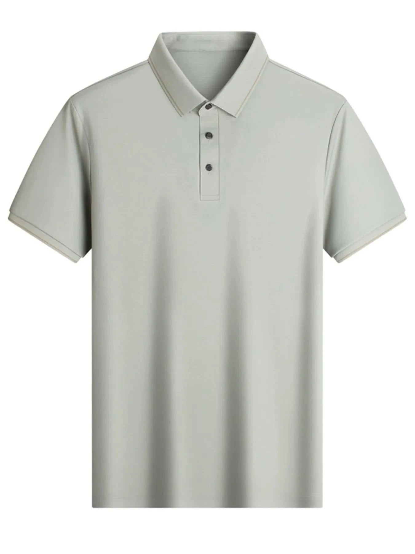 Men's Button Detail Short Sleeve Polo Gray Green / 170