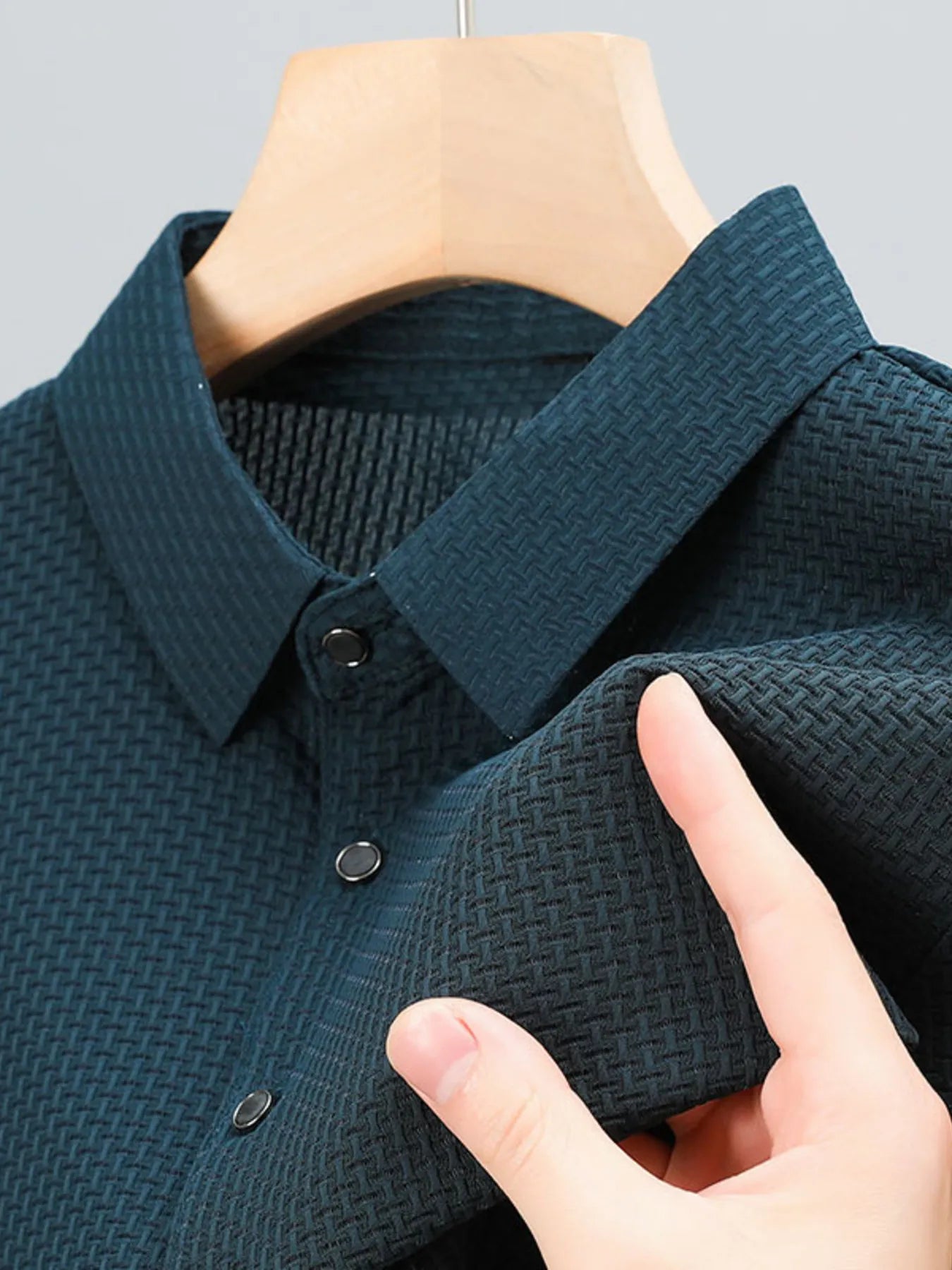 Men's Button Detail Short Sleeve Polo Haqing / 165
