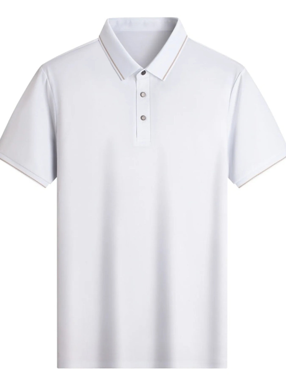 Men's Button Detail Short Sleeve Polo White / 170
