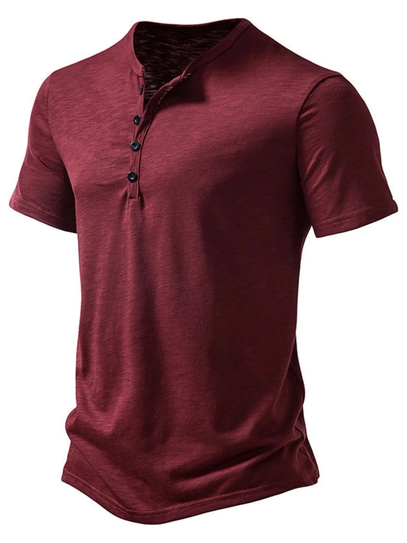 Men's Button Detail Short Sleeve Top