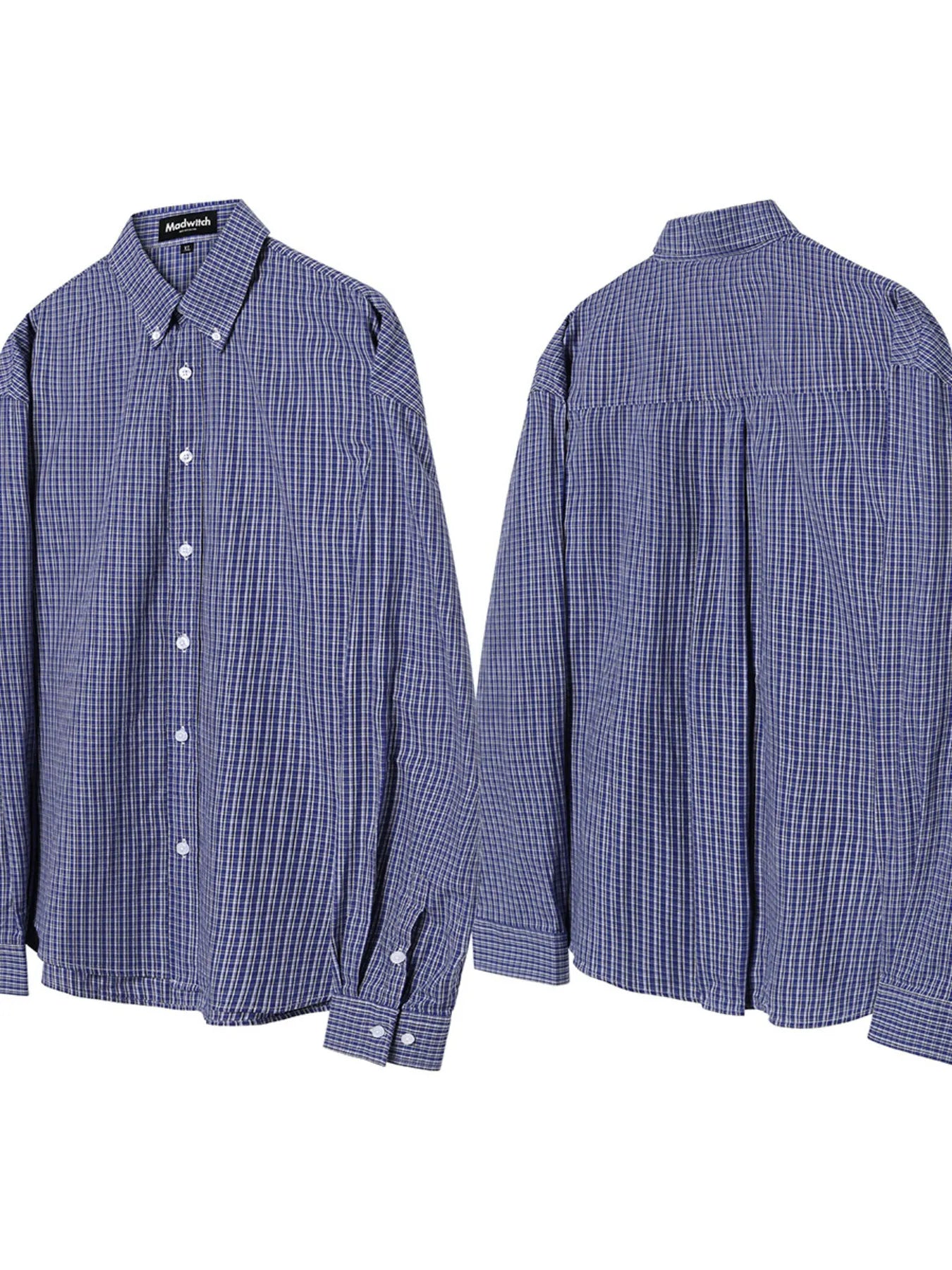 Men's Button Down Long Sleeve Plaid Shirt