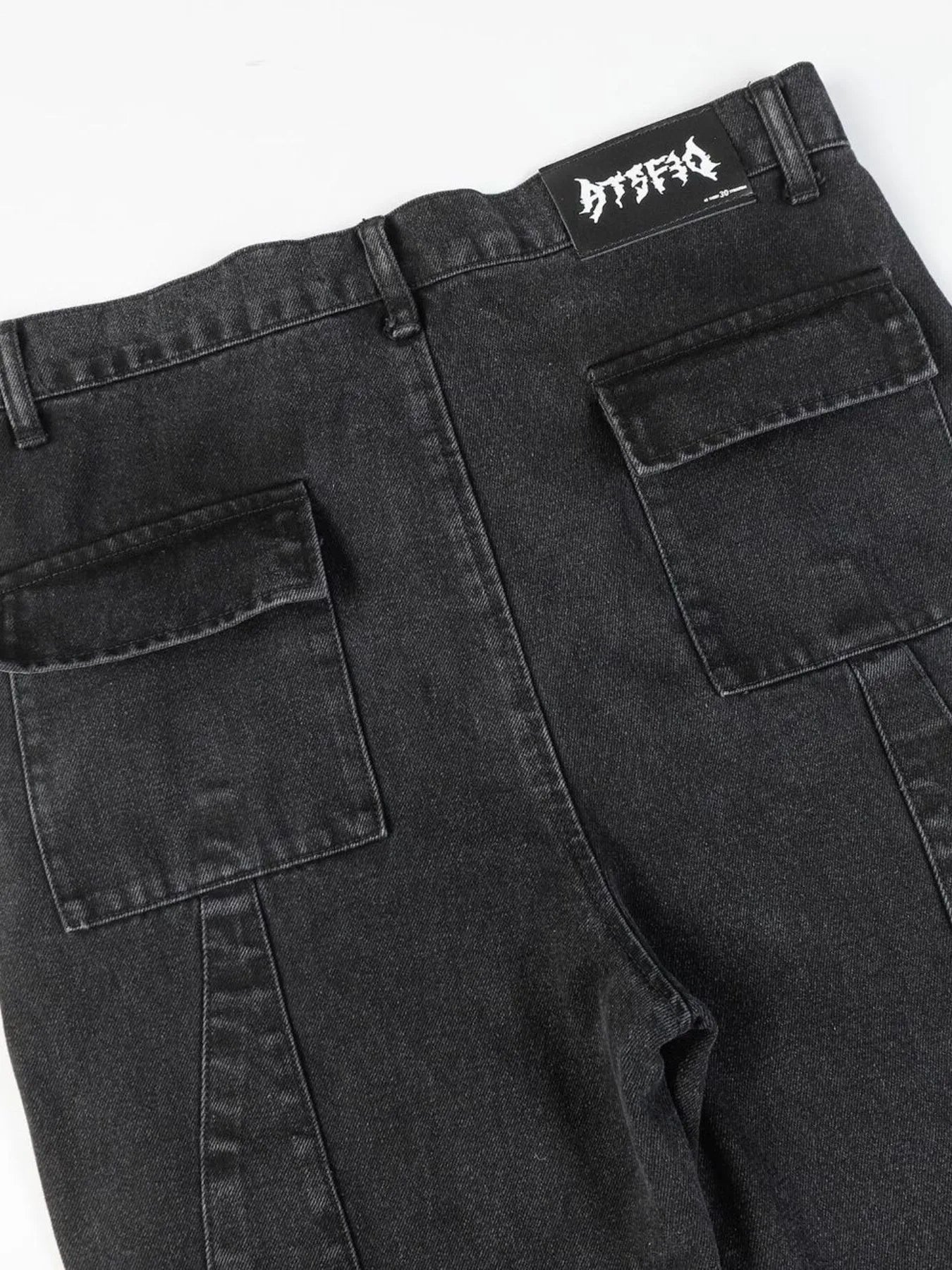 Men's Button Fly Studded Bootcut Jeans