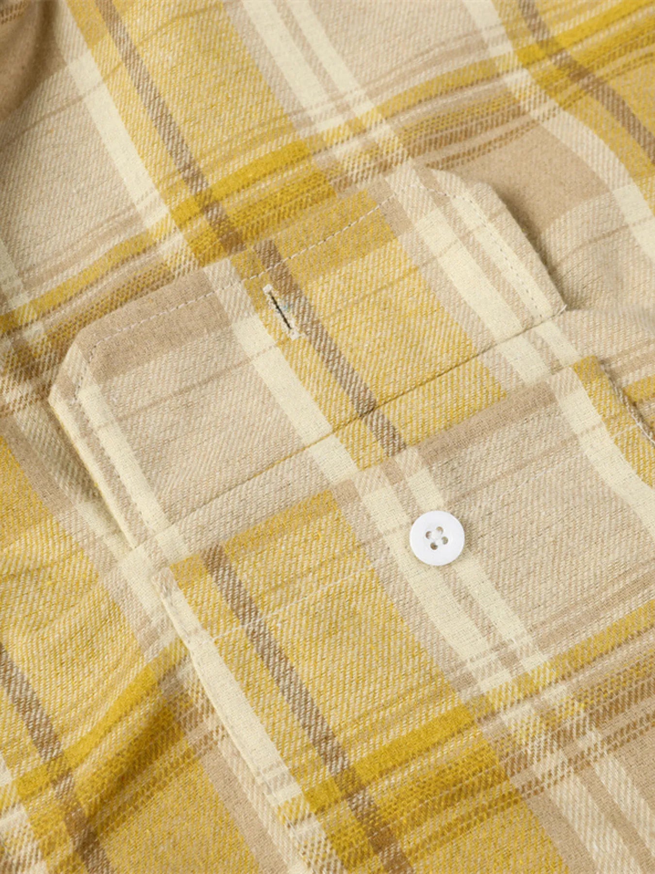 Men's Button Up Long Sleeve Plaid Shirt