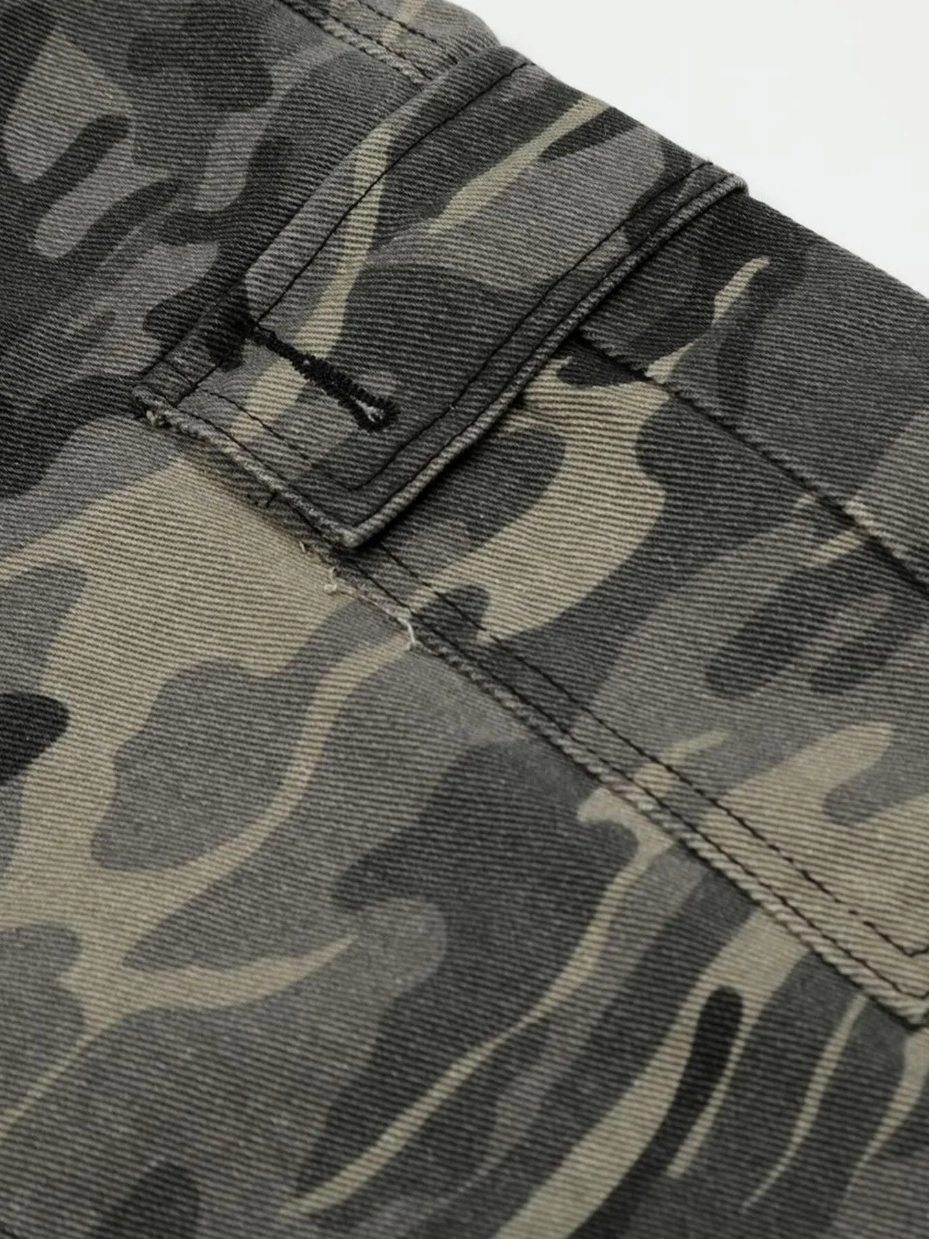 Men's Camouflage Cargo Capris Jeans