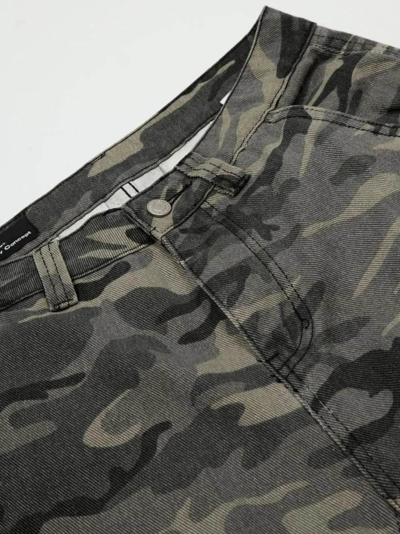 Men's Camouflage Cargo Capris Jeans