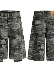 Men's Camouflage Cargo Capris Jeans