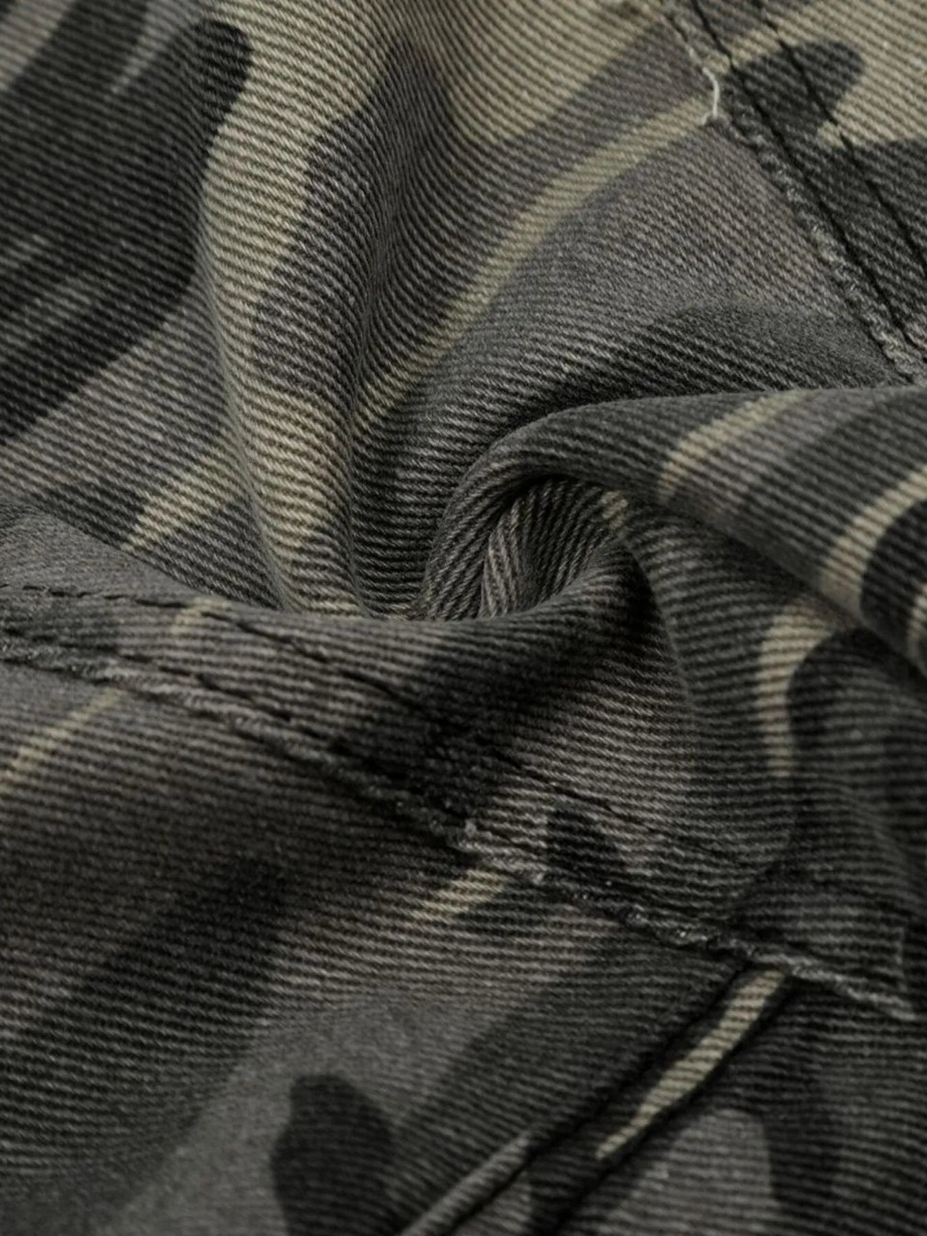 Men's Camouflage Cargo Capris Jeans