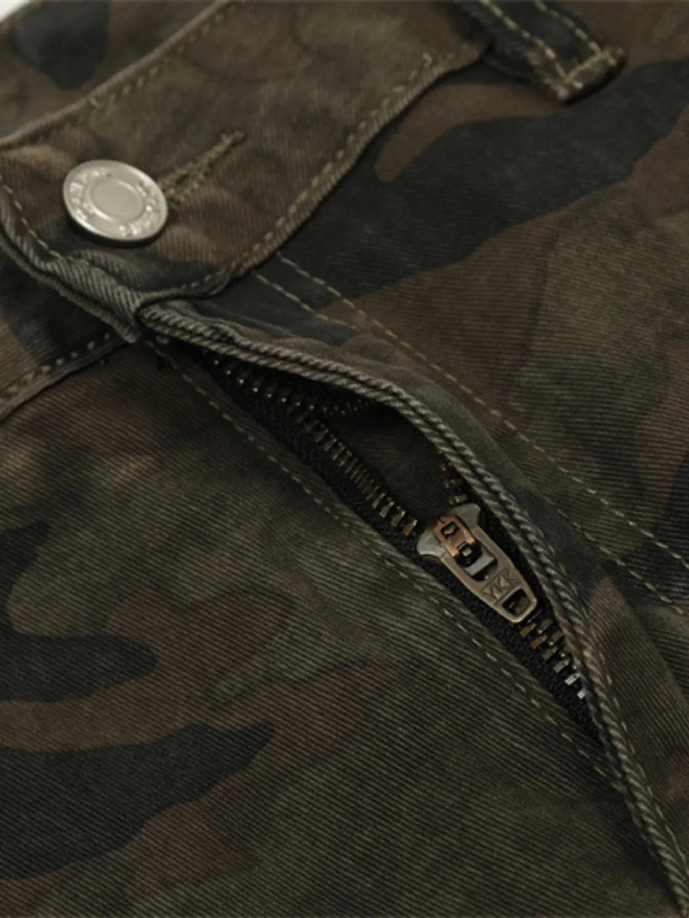 Men's Camouflage Wide Leg Jeans