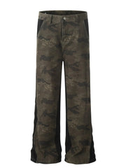 Men's Camouflage Wide Leg Jeans Camouflage / S
