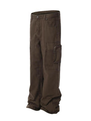 Men's Cargo Jeans with Multi-Pocket
