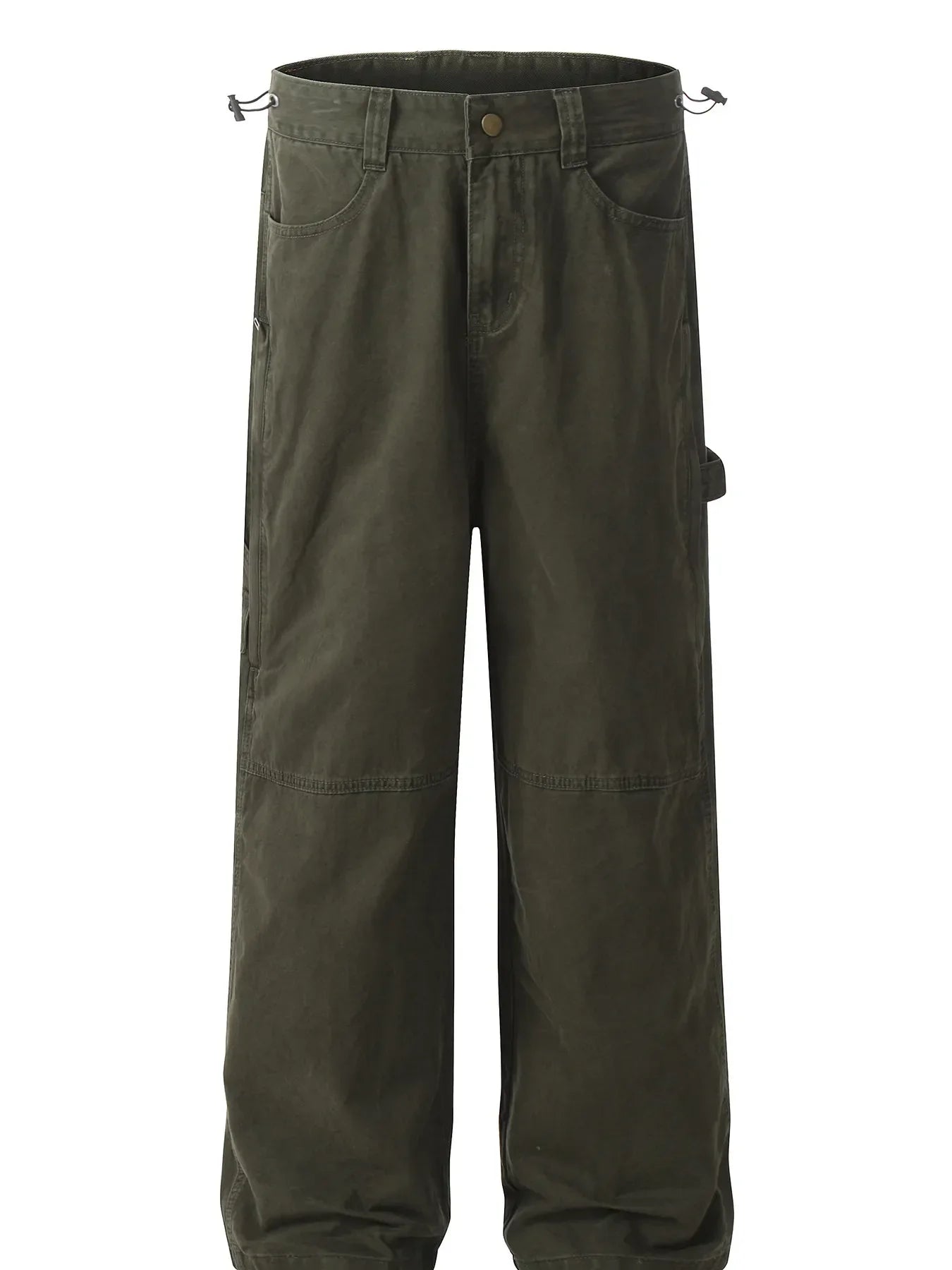Men's Cargo Wide-Leg Jeans Army Green / S