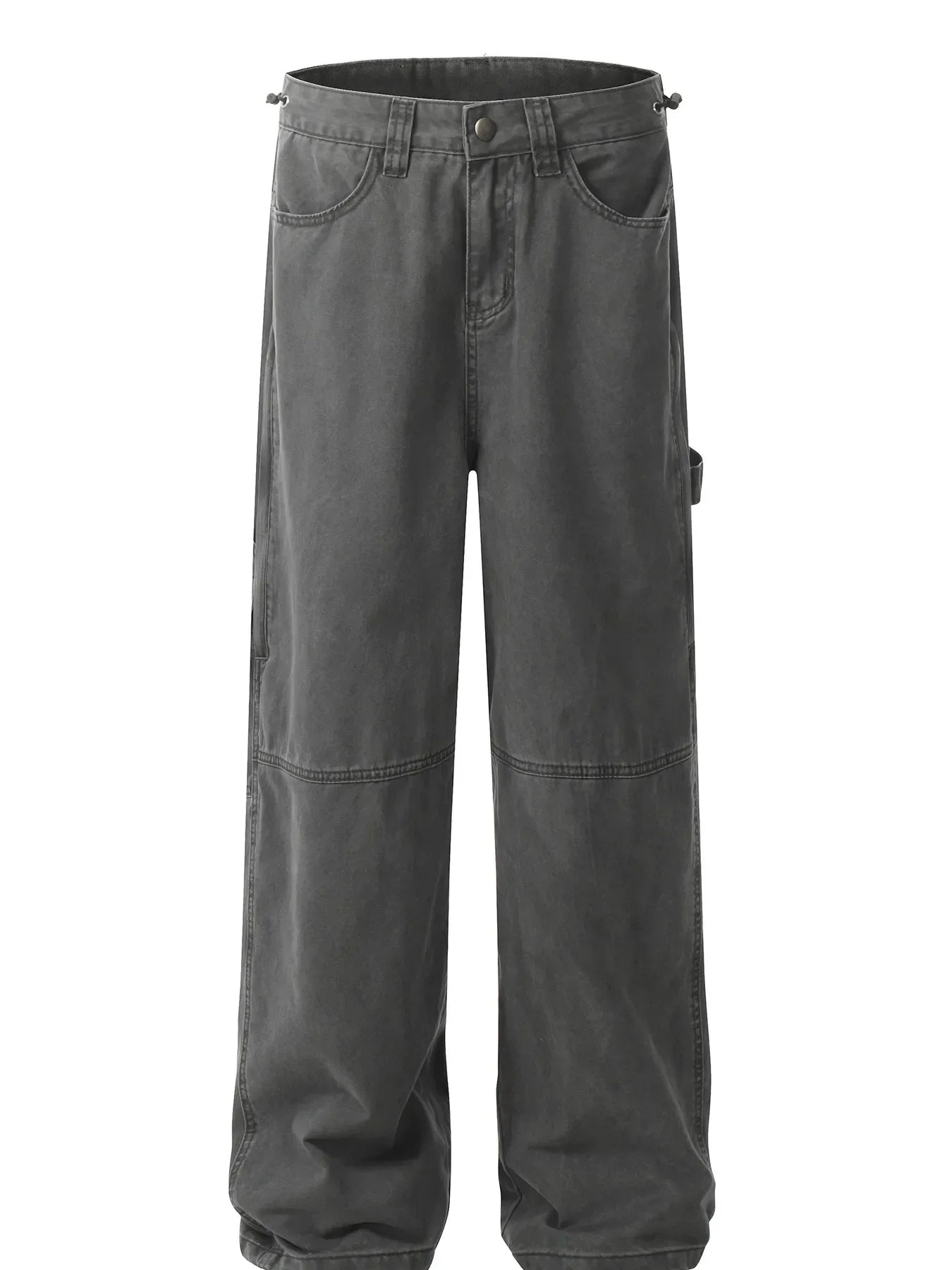 Men's Cargo Wide-Leg Jeans Dark Gray / S