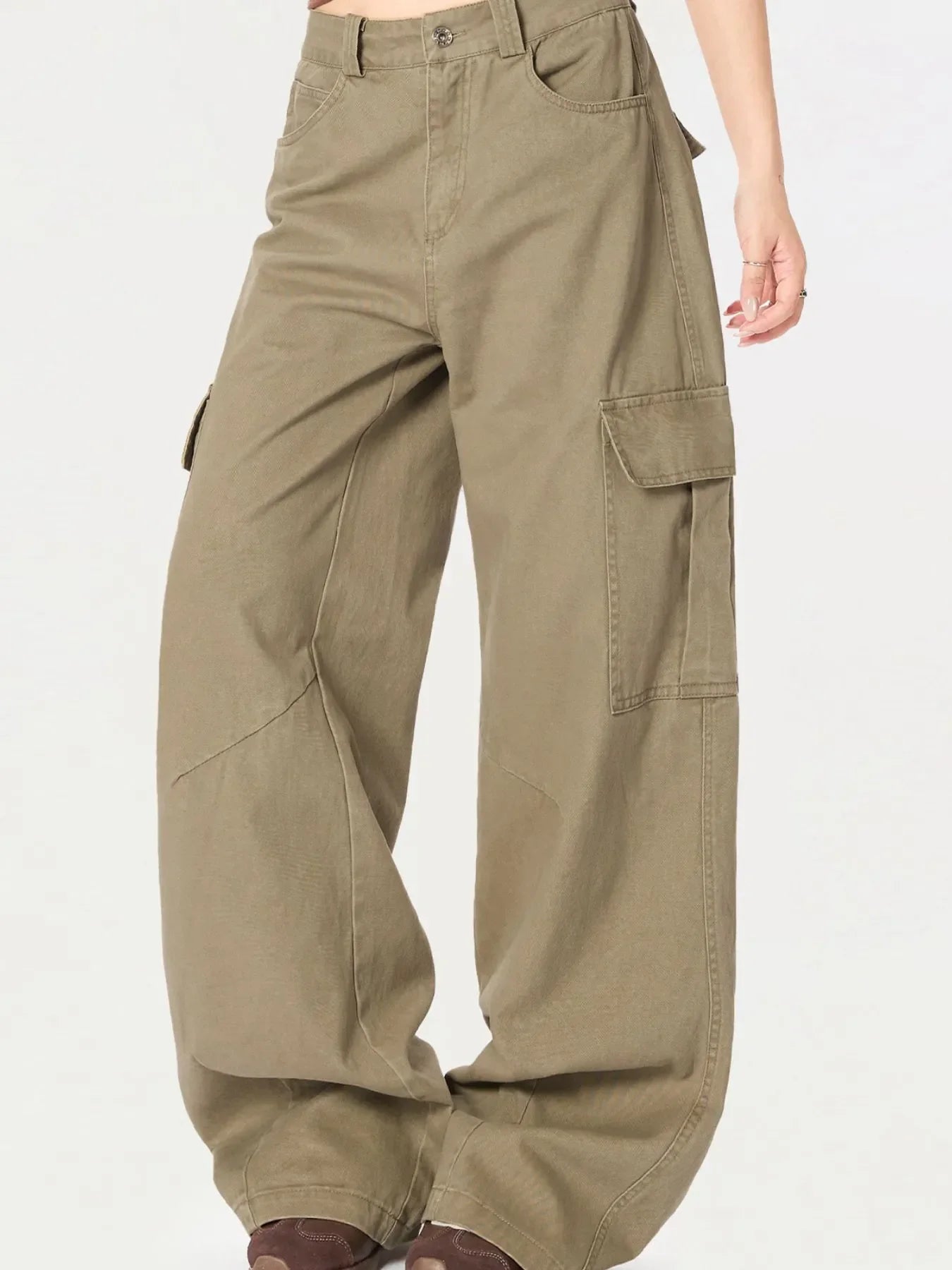 Men's Cargo Wide Leg Utility Pants