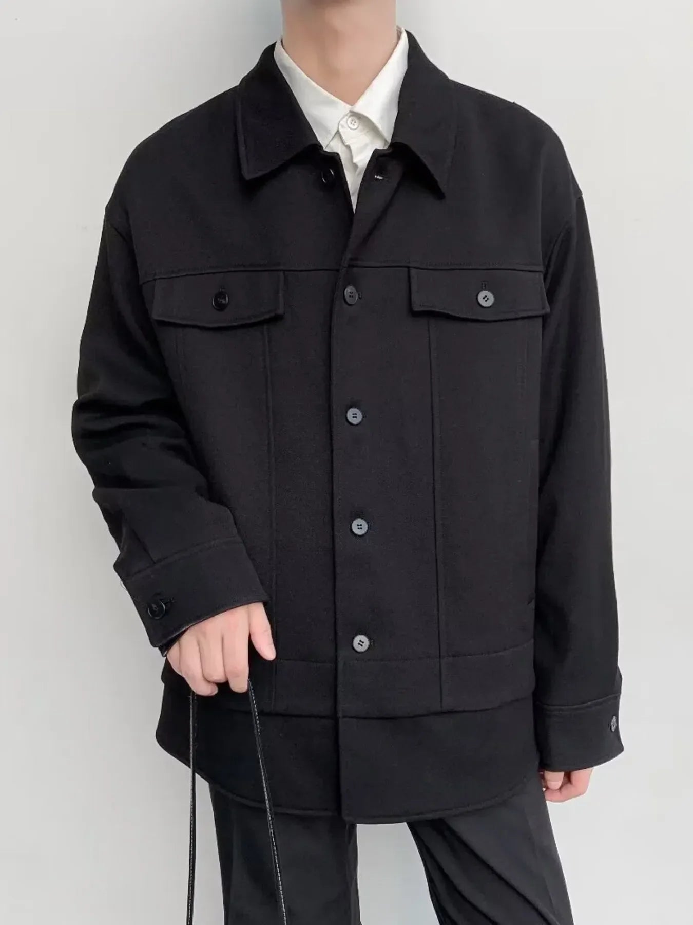 Men's Casual Button-Down Jacket