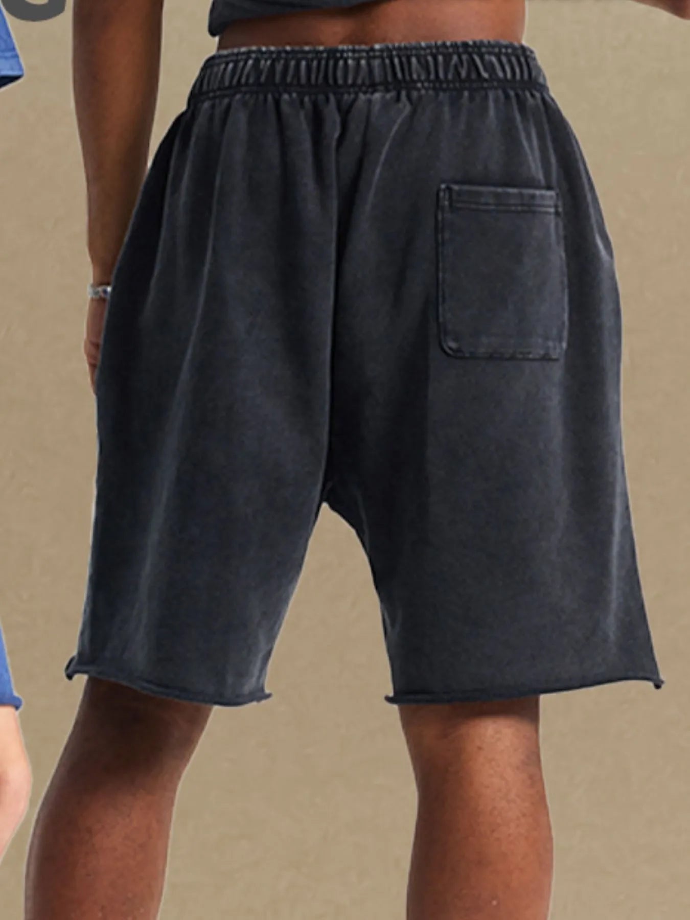 Men's Casual Drawstring Shorts Black / S