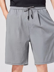 Men's Casual Drawstring Shorts Gray / 30