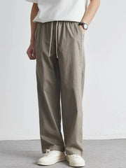 Men's Casual Drawstring Wide Leg Pants