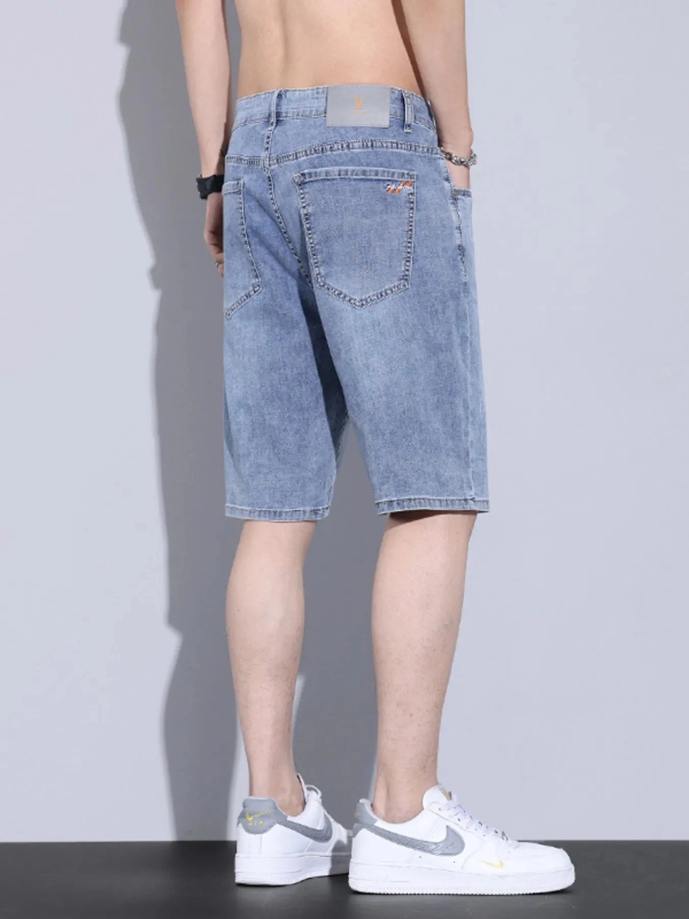 Men's Casual Pocketed Denim Shorts