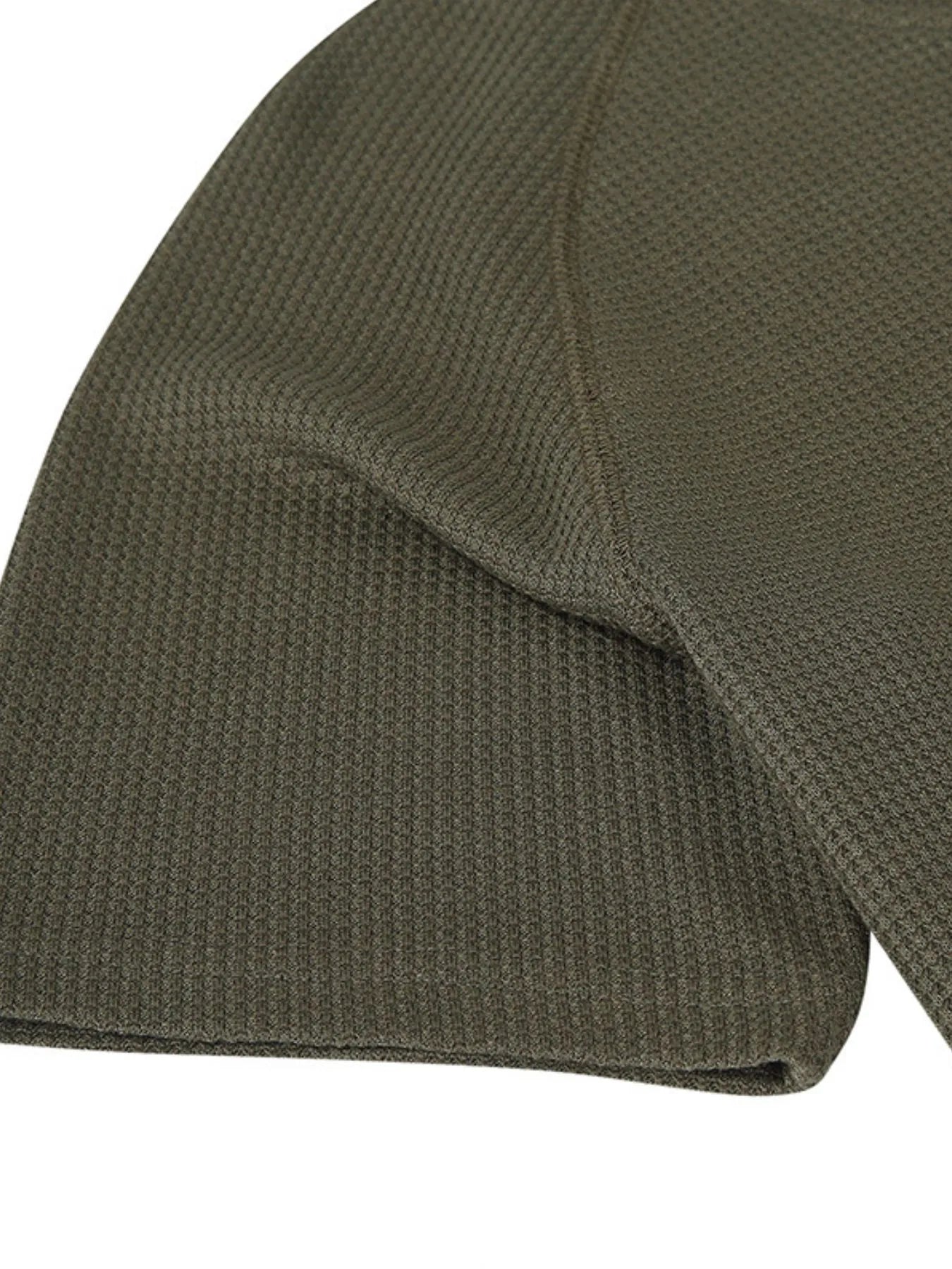 Men's Casual Waffle Knit Henley T-Shirt