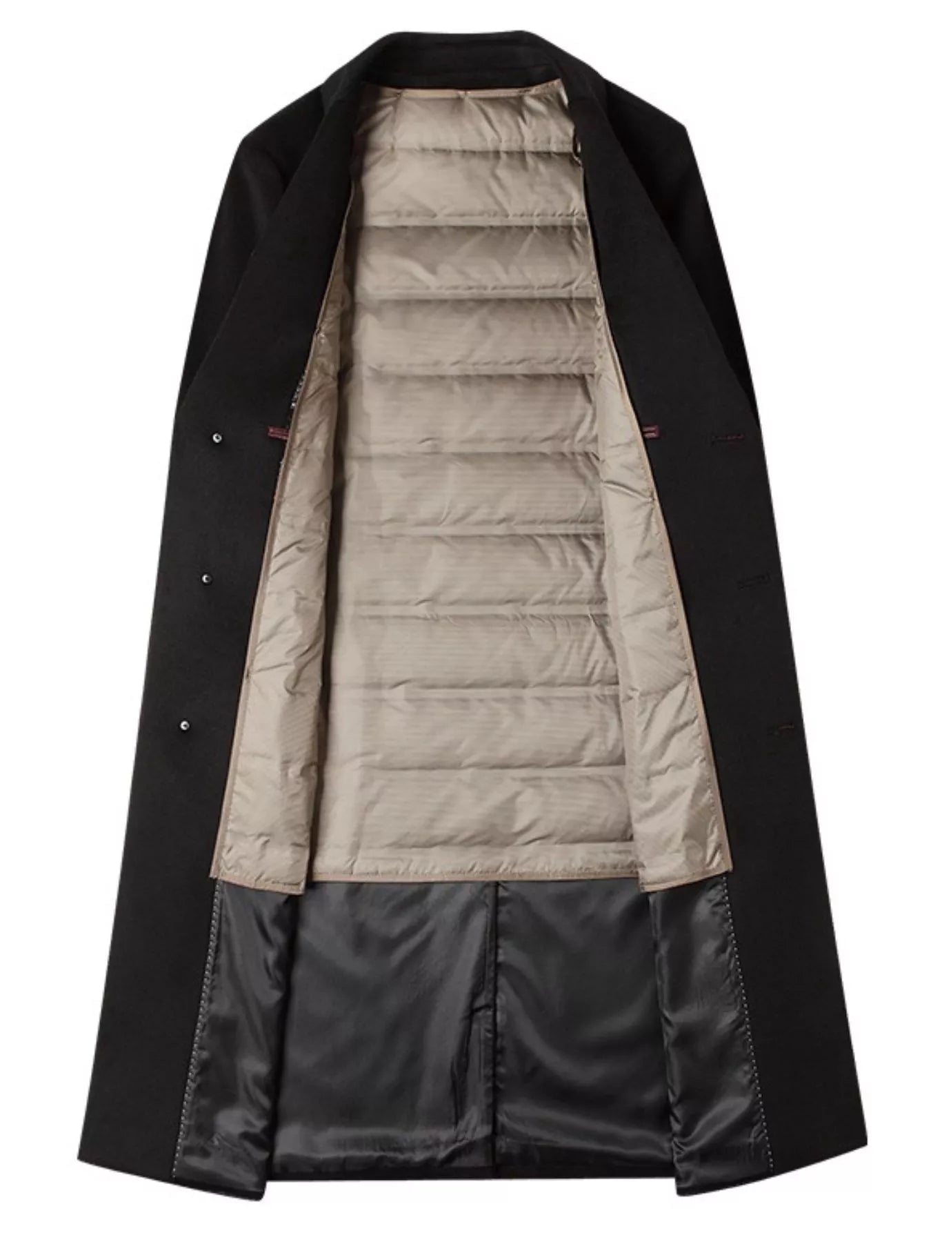 Men's Classic Button Up Overcoat