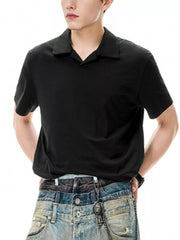 Men's Classic Fit Short Sleeve Polo Black / M