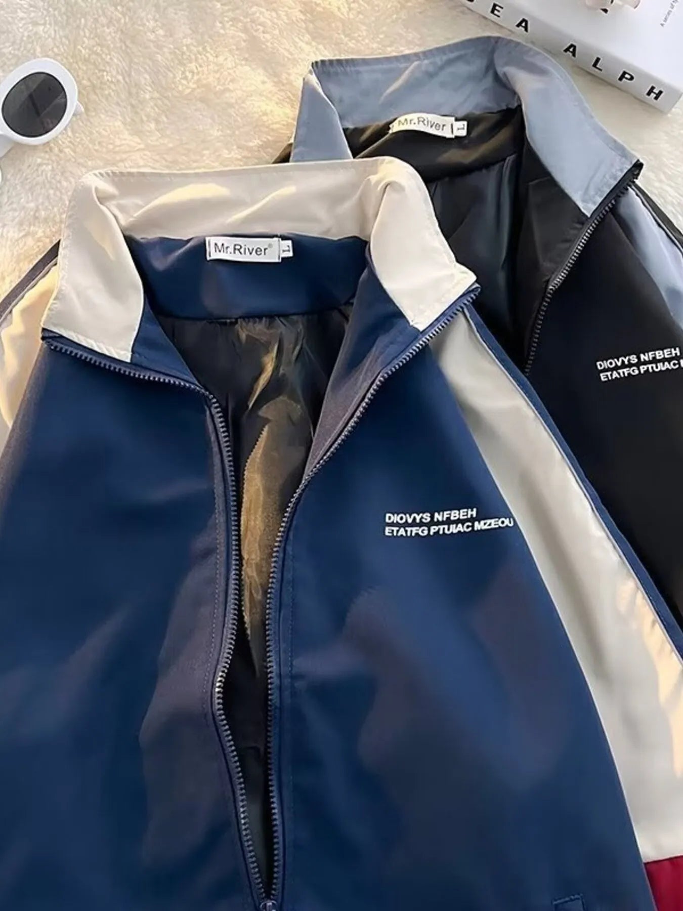 Men's Color Block Zip Up Jacket