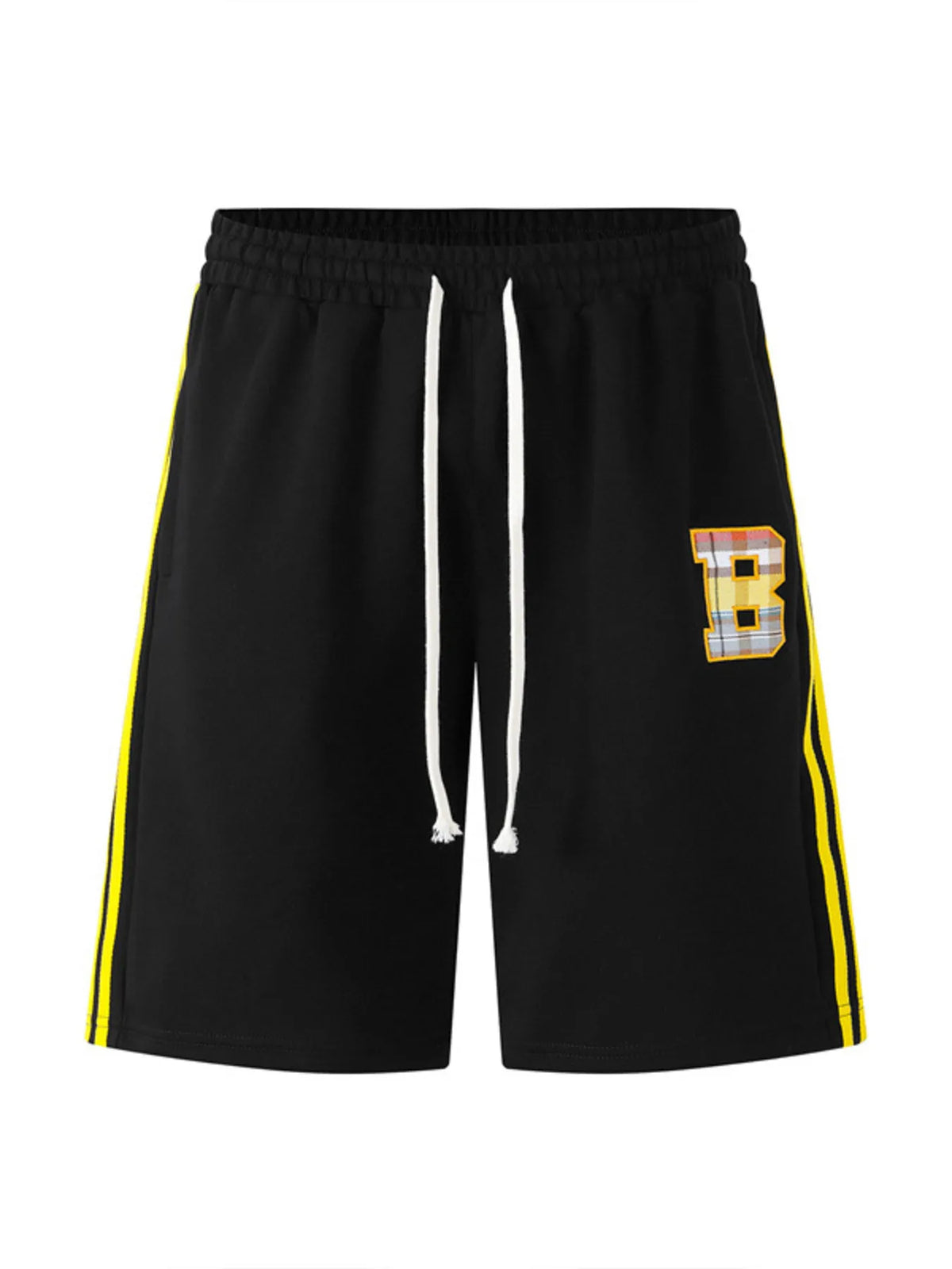 Men's Contrast Drawstring Shorts Black / M