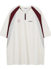 Men's Contrast Short Sleeve T-Shirt Apricot / S