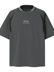 Men's Contrast Trim Short Sleeve T-Shirt Dark Gray / M