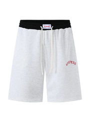Men's Contrast Waistband Drawstring Shorts