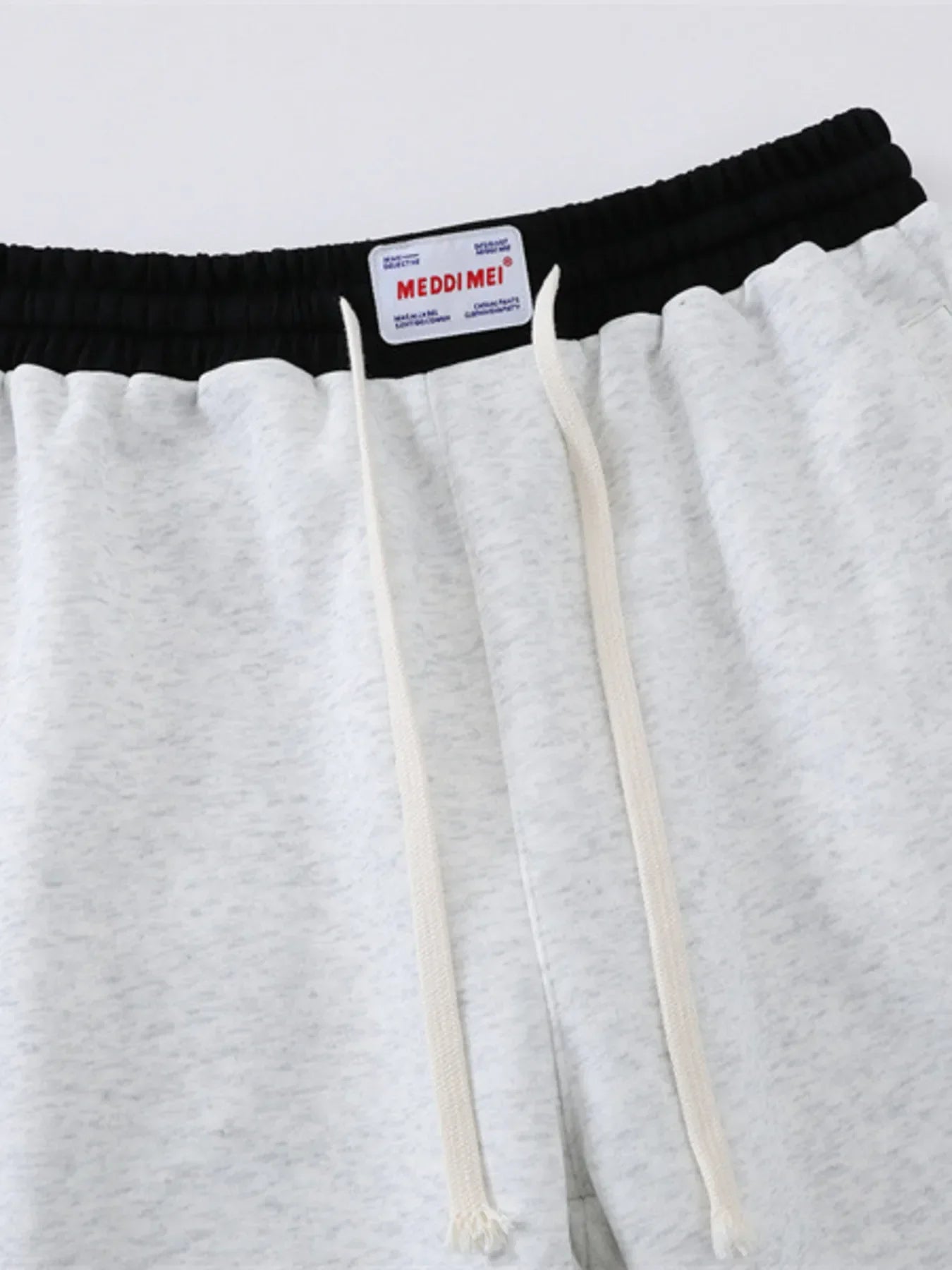 Men's Contrast Waistband Drawstring Shorts