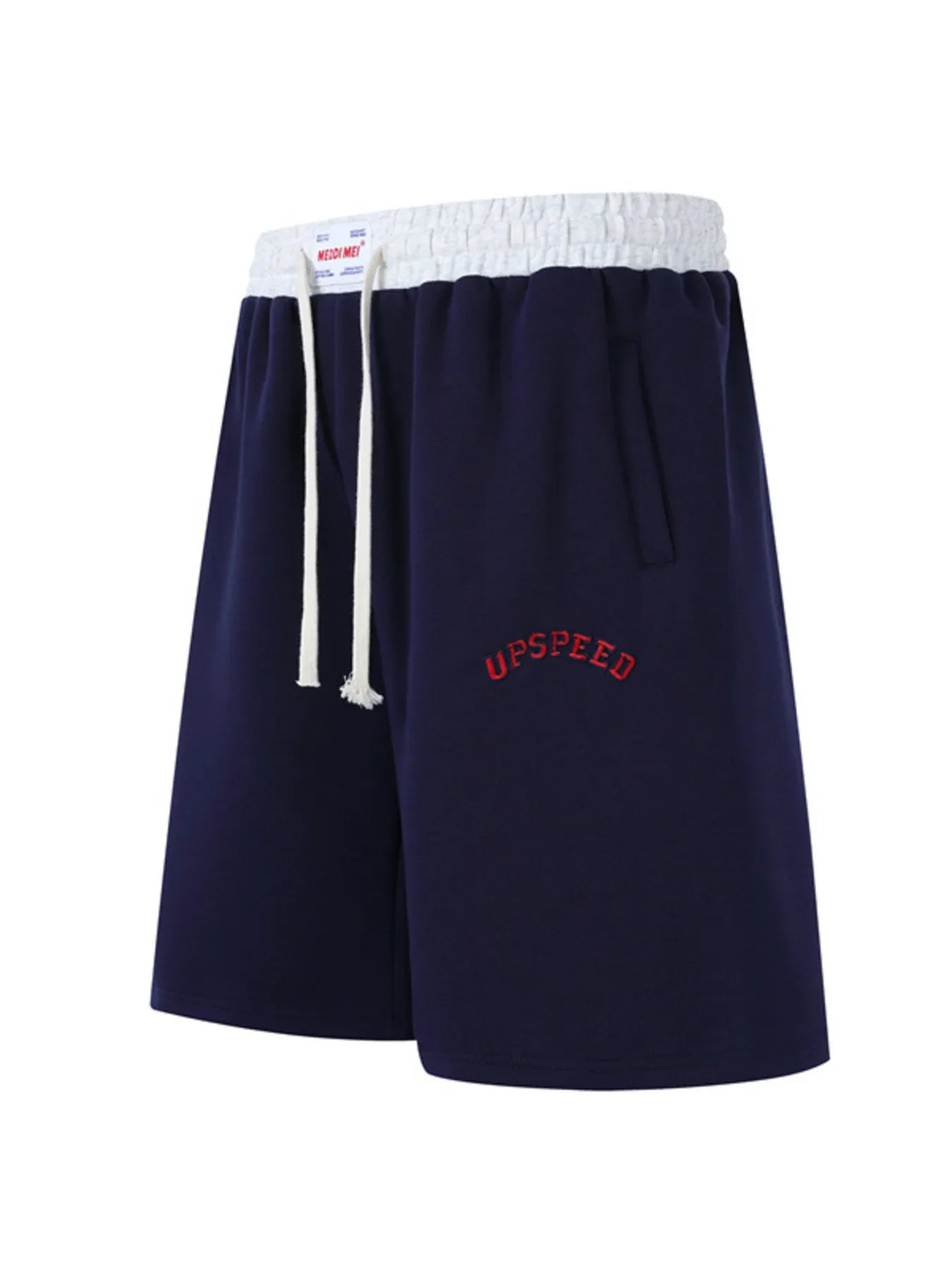 Men's Contrast Waistband Drawstring Shorts