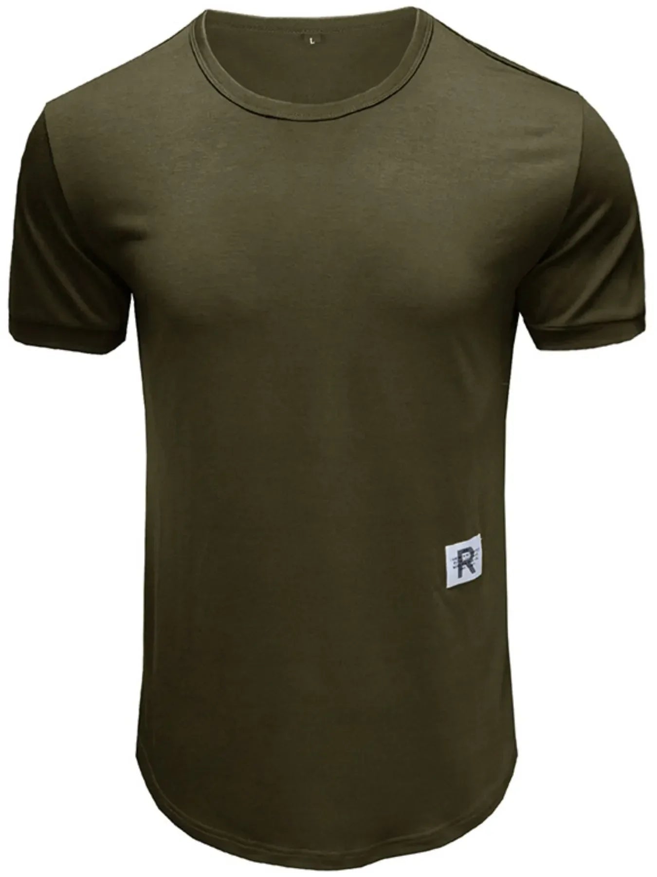 Men's Crew Neck Solid Color Basic T-Shirt
