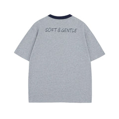 Men's Cute Cartoon Dogs Graphic Round Neck T-Shirt