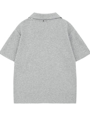 Men's Detachable Collar Short Sleeve Top