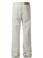 Men's Distressed Straight Leg Jeans