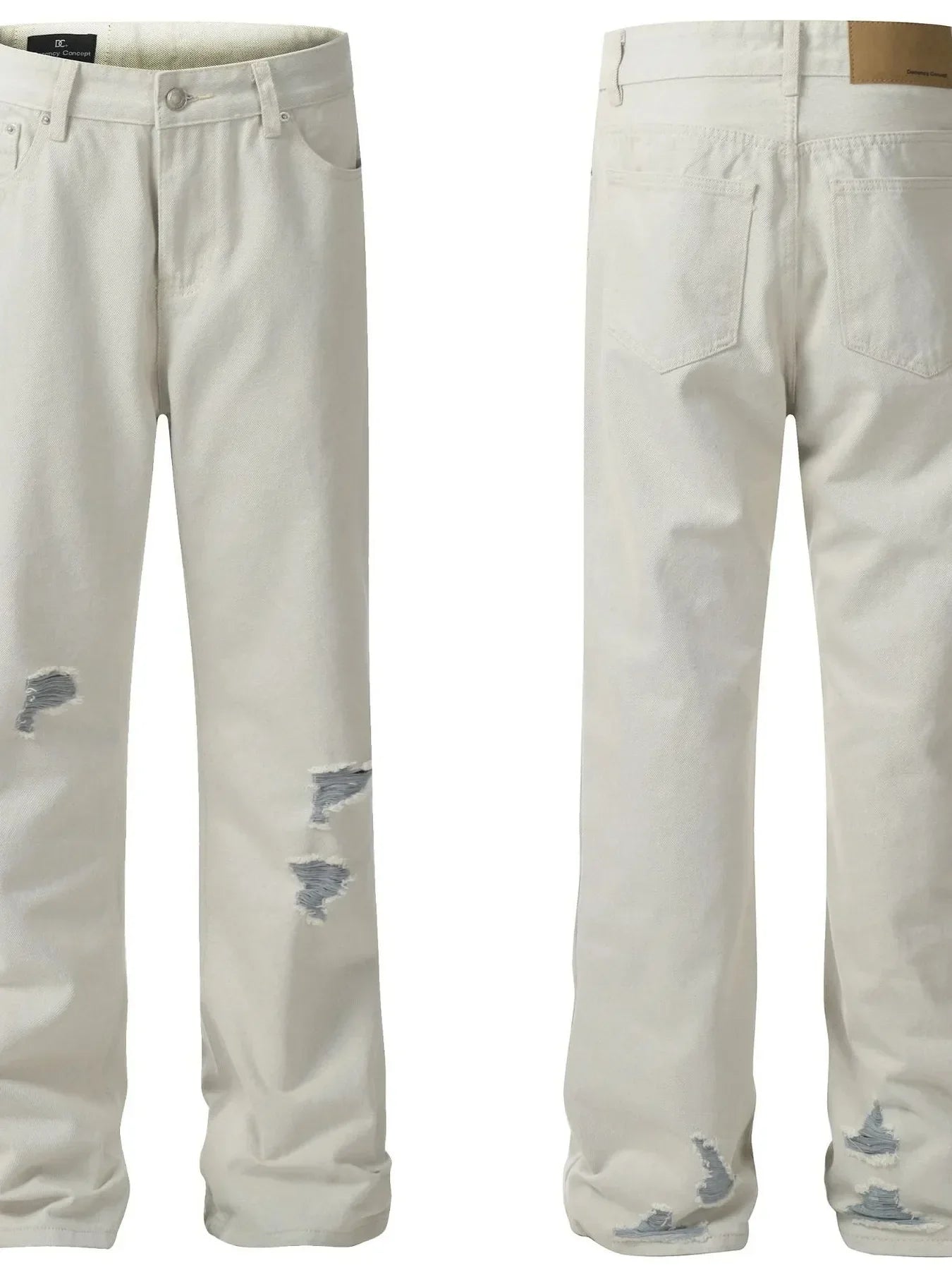 Men's Distressed Straight Leg Jeans