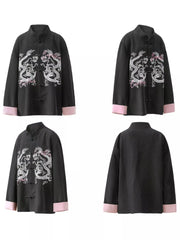 Men's Dragon Chinese Style Button Up Shirt